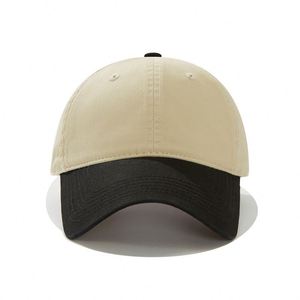 Gorra de béisbol trucker de dos tonos para exteriores, gorra snapback de malla de 6 paneles con visera curva, gorra de algodón con logo personalizado, gorra deportiva - Product Image 1