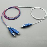 1X2 Splitter PLC Coupler Double Triple Window Splitter SC UPC rasio Splitter tidak seimbang garansi 5 tahun untuk FTTX FTTH