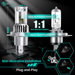 Phare LED M8S de haute qualité H8 H11 9005 9006 avec puce LED GC-7535 50W 5300LM Double ventilateur <span class=keywords><strong>Tech</strong></span> pour voiture 12V ampoules de phares LED - Product Image 5