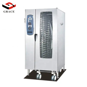 Comptoir multifonctionnel de cuisine commerciale 20 plateaux <span class=keywords><strong>four</strong></span> à vapeur <span class=keywords><strong>combiné</strong></span> électrique - Product Image 1