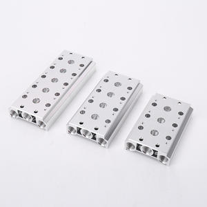 Collecteur en alliage d'aluminium 4V200 avec base de vanne solénoïde 100M 200M 300M Bobine de vanne solénoïde pneumatique Vitesse du moteur 2000 tr/min - Product Image 3