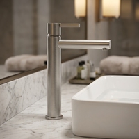 Robinet mitigeur de luxe pour salle de bain, en acier inoxydable 316 sans plomb, à poignée unique, pour eau chaude et froide, idéal pour hôtels et usines (vente en gros)