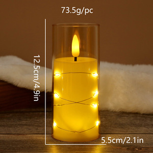 ไฟ <span class=keywords><strong>LED</strong></span> รูปทรงเสาสำหรับตกแต่งบ้าน สร้างบรรยากาศโรแมนติก เหมาะสำหรับร้านอาหาร งานวันเกิด คริสต์มาส ฮาโลวีน งานแต่งงาน - Product Image 4