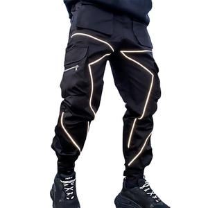 Precio competitivo Gym Track Blank Jogger Pantalones de chándal con cintas reflectantes Nueva ropa deportiva elegante al por mayor Hombres personalizados - Product Image 6