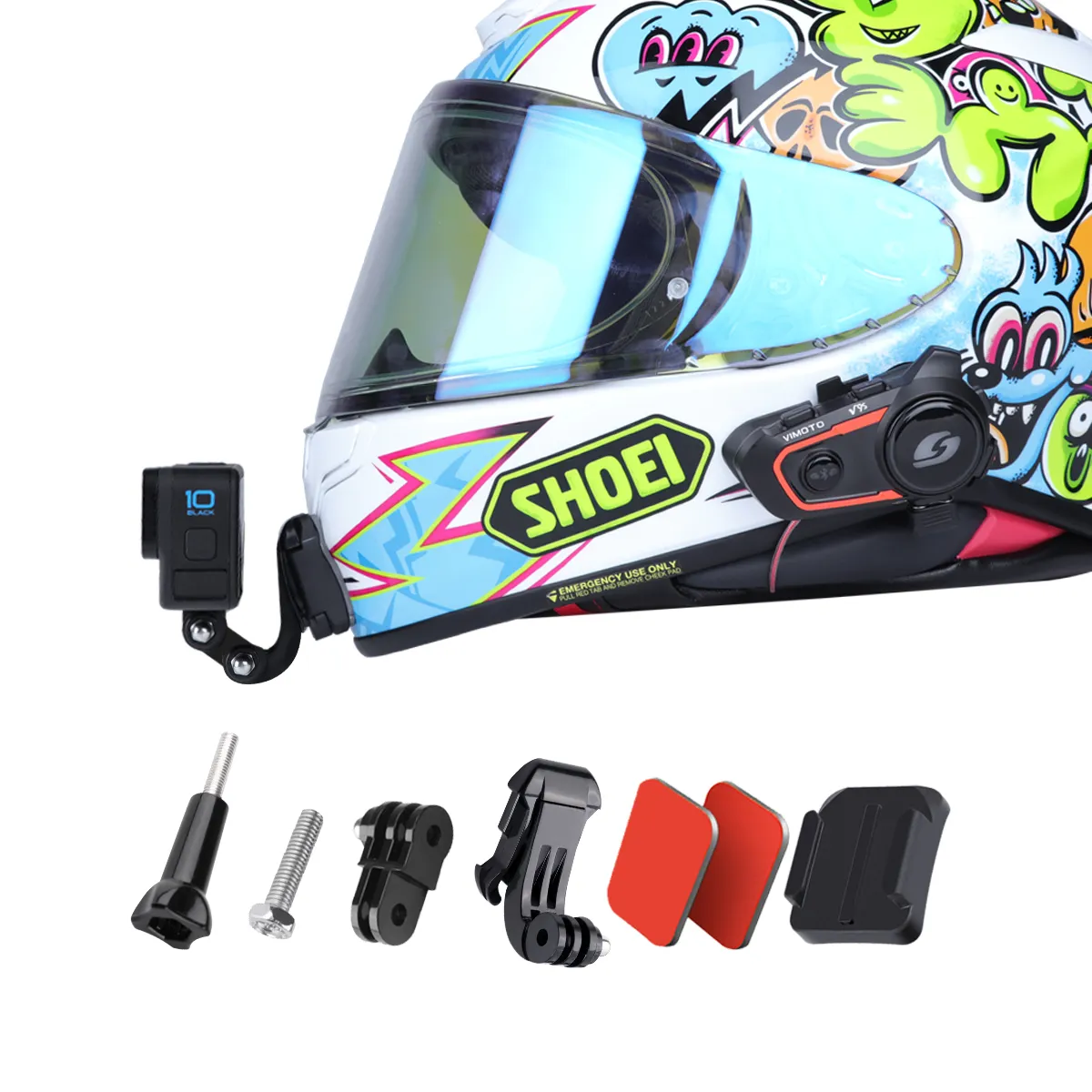 New Customized Motorcycle Helmet Action Camera Holder Chin Mount for GoPro Insta360 DJI Camera for SHOEI AGV ARAI Helmet Holder