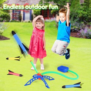 Colorful Foam <strong>Rockets</strong>, Fun Outside Games Activities Toy <strong>Rocket</strong> Launcher for Boy Girl Toddler 3 4 5 6 7 Year Old - Product Image 2
