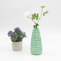 Vase de Pâques en céramique de haute qualité 2025 avec texture de coquille verte