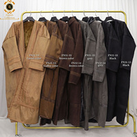 Jaket Musim Dingin Zaynab Custom, Model Terbuka, Hangat, Berkantong, Jaket Arab Pria, Jaket Musim Dingin Islami