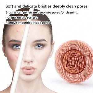 New Design BPA-Free Soft Silicone Facial Scrubber Body Wash Brush Bathroom Shower Exfoliation Tool for <b>Bath</b> Toilet Supplies - Product Image 6