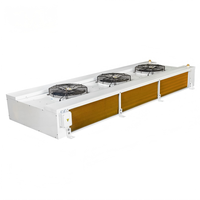 Refroidisseur d'air à trois ventilateurs anti-corrosion Golden Fin pour entrepôt de produits de la mer congelés