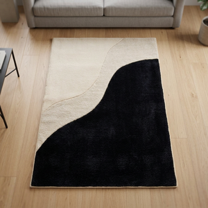 Handmade Hand Tufted Abstract High Pile Modern Non-Slip Extra <b>Thick</b> Premium Quality Area Rug - Product Image 3