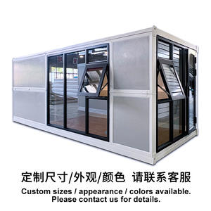 Contenedor Plegable de 20 pies, Casa Prefabricada Transpirable, Dormitorio, Taller, Oficina en Casa, Hotel, Tienda, Edificio de Oficinas, Fabricado con Panel Sándwich de Acero - Product Image 2