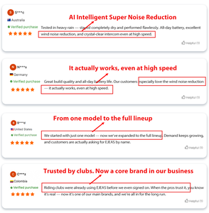 <span class=keywords><strong>EJEAS</strong></span> <span class=keywords><strong>V6</strong></span> Pro, Sistema de Intercomunicación Bluetooth Impermeable IP67 para Motocicletas, Auriculares para Cascos, Intercomunicador para Motociclistas - Product Image 5