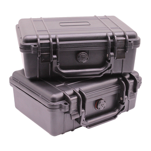 Estuche de herramientas resistente al agua, caja de herramientas de plástico, equipo de almacenamiento protector, organizador negro - Product Image 5
