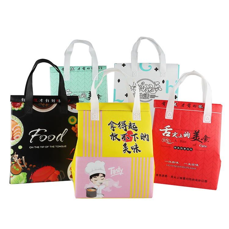Custom Insulated Lunch Thermal Non Woven Food Delivery Cooler Bag,promotion Portable Wine Cooler Bag Waterproof Tote Bag Baofeng