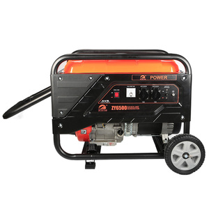 เครื่องกำเนิดไฟฟ้าแบบโครงเปิด 50/60 เฮิรตซ์ 220V/380V ความจุ 420 ซีซี เครื่องยนต์เบนซิน สตาร์ทมือ 004-007 - Product Image 2