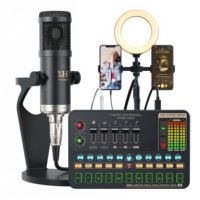 Carte Son V10XPro Table de Mixage Studio Microphone Réduction Bruit pour Chant Voix Pro BM800 Diffusion en Direct Téléphone Ordinateur Enregistrement V10X Pro