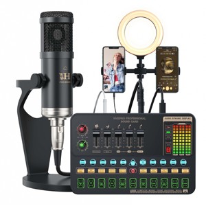 <span class=keywords><strong>Carte</strong></span> <span class=keywords><strong>Son</strong></span> V10XPro Table de Mixage Studio Microphone Réduction Bruit pour Chant Voix Pro BM800 Diffusion en Direct Téléphone Ordinateur <span class=keywords><strong>Enregistrement</strong></span> V10X Pro - Product Image 4