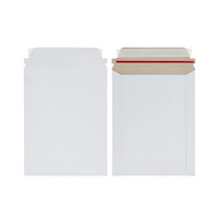 Enveloppes en carton rigides personnalisées pour l'envoi de photos, de documents et de colis professionnels, blanches, en gros