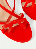 Chaussures de luxe personnalisées en soie à bout ouvert pour femme, talons aiguilles, à enfiler, avec lanières convertibles et nœud, rehaussantes