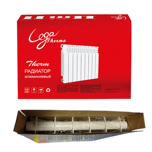 Radiatore in <span class=keywords><strong>Alluminio</strong></span> Pressofuso a 3 Alette per Riscaldamento Centralizzato a Parete, 500 Centrali, 3 Finestre, con Raccordi e Guarnizioni - Product Image 6