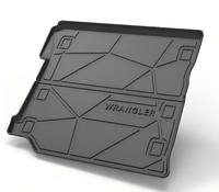 Accessoires Auto tous temps 3D doublure de compartiment cargo arrière tapis de coffre de voiture pour JEEP Wrangler Rubicon 4 portes édition 2018-2024