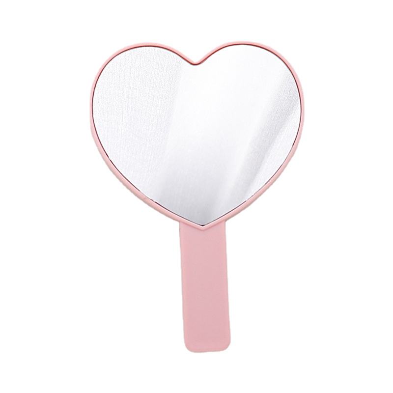 Dolovebeauty Factory Wholesale Custom Private Logo Brand Desktop Cosmetic Mirror Heart Shape Makeup Mirror