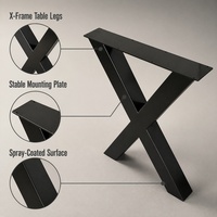 Pieds de table créatifs, base de bureau moderne en métal pour salle à manger, bureau, restaurant, bricolage