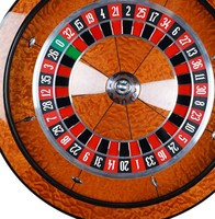 Goldfarbenes Hochwertiges Professionelles 32-Zoll-Roulette-Rad zum Verkauf