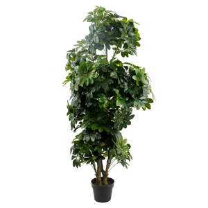 Sombrilla Artificial de simulación para interior, árbol decorativo de 150CM, 5 pies, <span class=keywords><strong>Arboricola</strong></span> - Product Image 5
