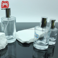 Nouvelle conception 2026 – Flacon de parfum vide en verre, rechargeable, forme ronde, emballage cosmétique avec pulvérisateur à pompe