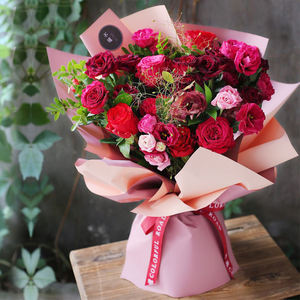 <span class=keywords><strong>Prix</strong></span> bon marché coréen étanche fleur papier d'emballage Double couleur Bouquet papier d'emballage pour fleurs papier d'emballage étanche - Product Image 3