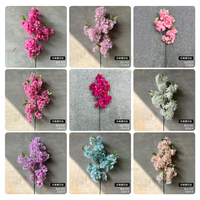 Fleurs de mariage réalistes haut de gamme en plastique, décoratives pour plafond