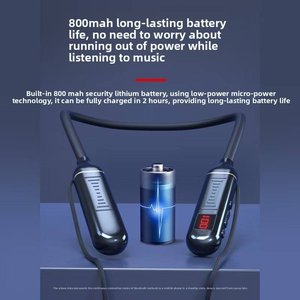 หูฟังไร้สายแบบคล้องคอ G09 แบตเตอรี่ใช้งานได้นาน 20 ชั่วโมง รองรับ V5.2 พร้อมระบบตัดเสียงรบกวน ENC กันน้ำระดับ IPX-4  มีช่องใส่การ์ด TF - Product Image 6