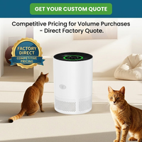 Purificateur d'air anti-odeurs pour animaux de compagnie avec diffuseur d'aromathérapie, filtration HEPA multicouche, purificateur d'air pour la maison
