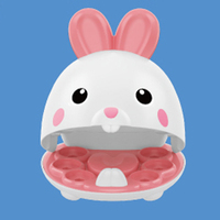 Simulation animal de compagnie lapin dent sonde électrique semblant jouer docteur jouet dentiste boîte