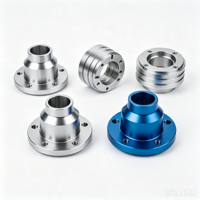 Pièces de quincaillerie usinées CNC en aluminium anodisé : Flange de balance externe et manchon de base