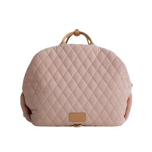 Özelleştirilebilir Çok Fonksiyonlu Katlanabilir Taşınabilir Lüks Polyester Evcil Hayvan Köpek Yatağı Araba Yükseltici Koltuk Seyahat Güvenlikli Evcil Hayvan Taşıyıcısı Düğmesi - Product Image 5