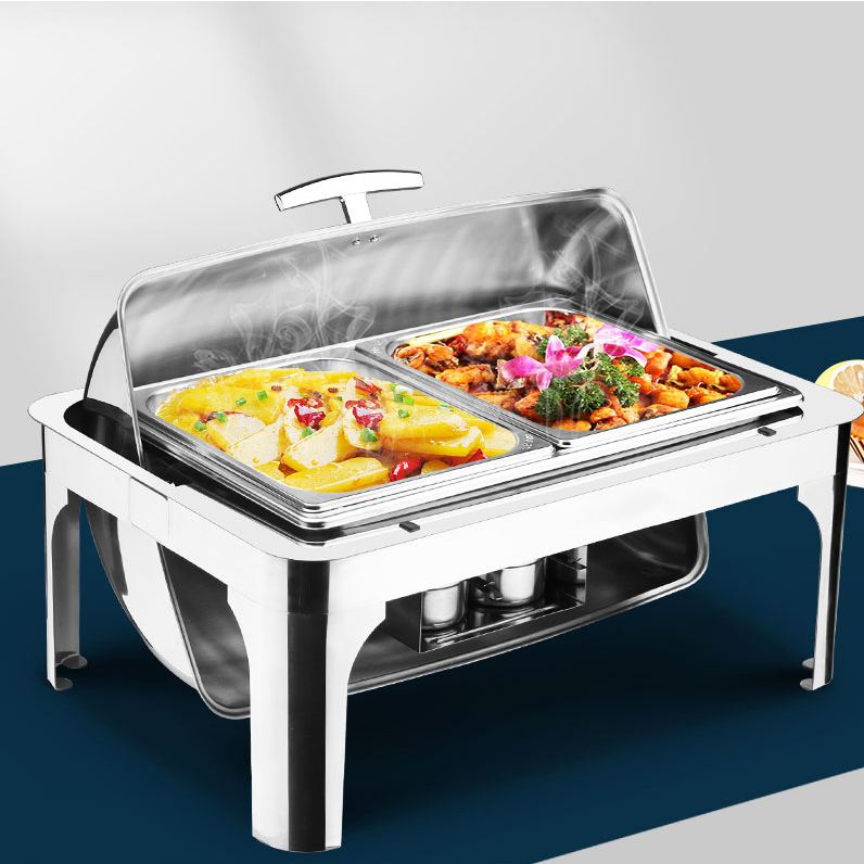 Restaurant luxury Catering Soup Pot Stainless Steel Buffet Food Warmer Hotel Chafing Dish