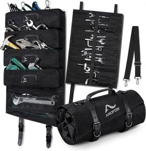 Muestra gratuita: Bolsa de herramientas multifuncional enrollable personalizada para electricistas, con soporte de mano simple, para la seguridad en vehículos, en oferta. - Product Image 6
