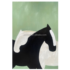 Moderno 100% pintado a mano hermoso Animal caballo decoración 2024 pintura <span class=keywords><strong>al</strong></span> <span class=keywords><strong>óleo</strong></span> Original <span class=keywords><strong>caballos</strong></span> con marco para sala de estar en venta - Product Image 1