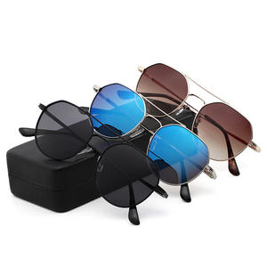 Lunettes de soleil Conchen Aviator, monture en métal noir, verres PC, protection UV400, unisexe, pour la conduite, les voyages, la mode - Product Image 4