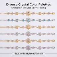 Bracelet à breloques en cristal SongYi Sunburst, plaqué or 18 carats, argent, zircone, bijoux soleil, esthétique romantique ciel étoilé