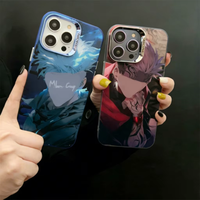 Haute qualité personnalisé mignon Anime conçoit coloré argent IMD impression étui de téléphone portable antichoc