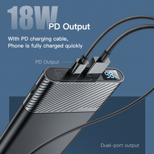 [Stock] Batterie <span class=keywords><strong>externe</strong></span> de haute qualité 10000 mAh QC PD 3.0 PoverBank Charge <span class=keywords><strong>rapide</strong></span> PowerBank 10000 MAh USB <span class=keywords><strong>Chargeur</strong></span> de batterie <span class=keywords><strong>externe</strong></span> - Product Image 2