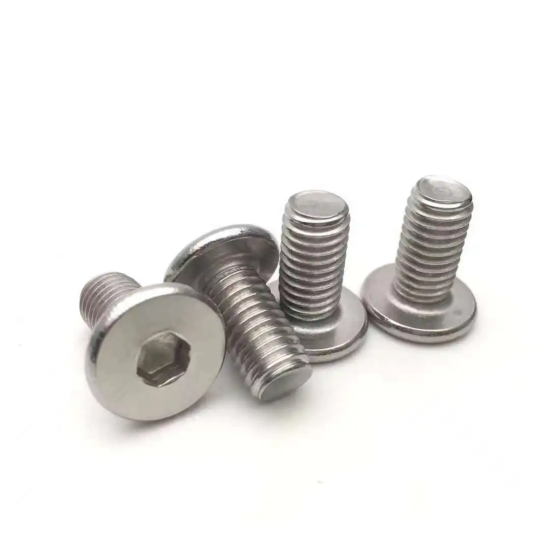 M1.6 M2 M2.5 M3 M4 M5 M6 M8 304 Roestvrij Staal Hexagon Socket Bolt Ultra Lage Hoofd Cap <span class=keywords><strong>Schroeven</strong></span>