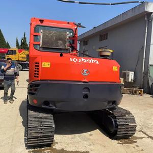 Excavadora usada Kubota KX185 Excavadora de orugas Miniexcavadora de segunda mano KUBOTA KX155 KX163 KX165 KX183 KX185 en stock para la venta - Product Image 3