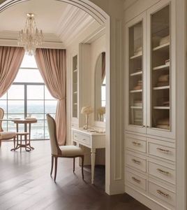 L'usine fournit des penderies de luxe classiques, des armoires élégantes avec des solutions de rangement personnalisables - Product Image 1