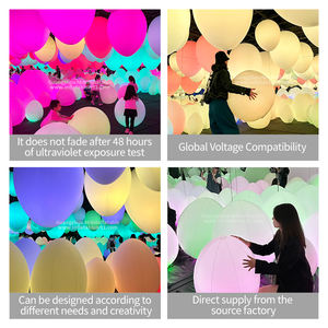 Balon telur bercahaya induktif, lampu LED interaktif balon iklan untuk festival pernikahan instalasi dekoratif - Product Image 3