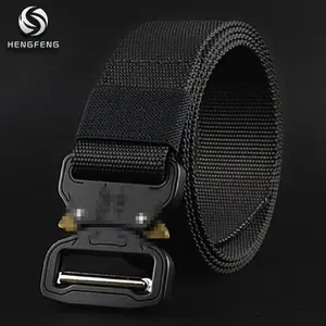 2022 men nylon fabric tactical webbing sport khaki black Military green belt luxury men's belts